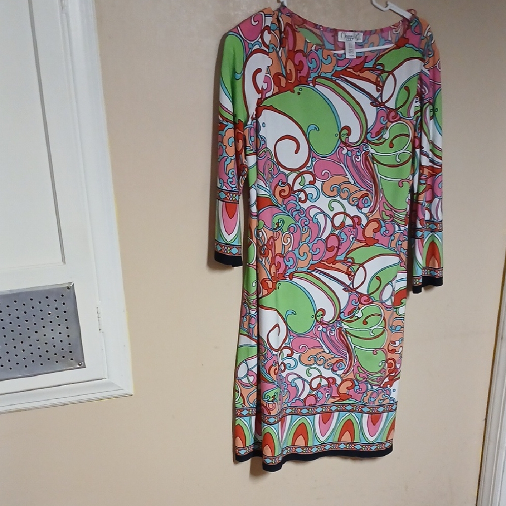 Maggy London Colorful Long Sleeve Dress
